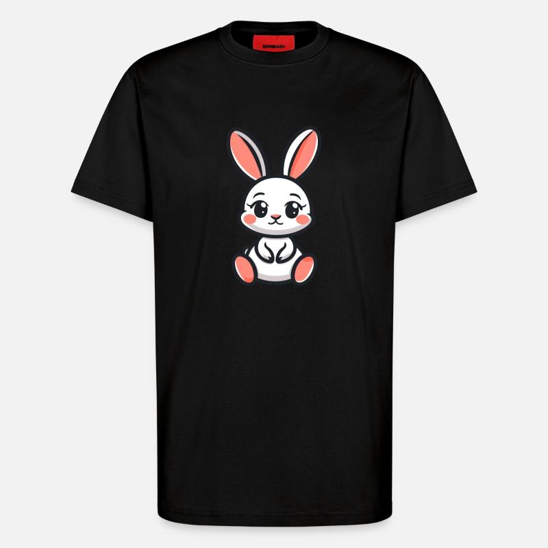 Rabbit Rabbit - T-Shirt - made by SPREAD - SOLID BLACK