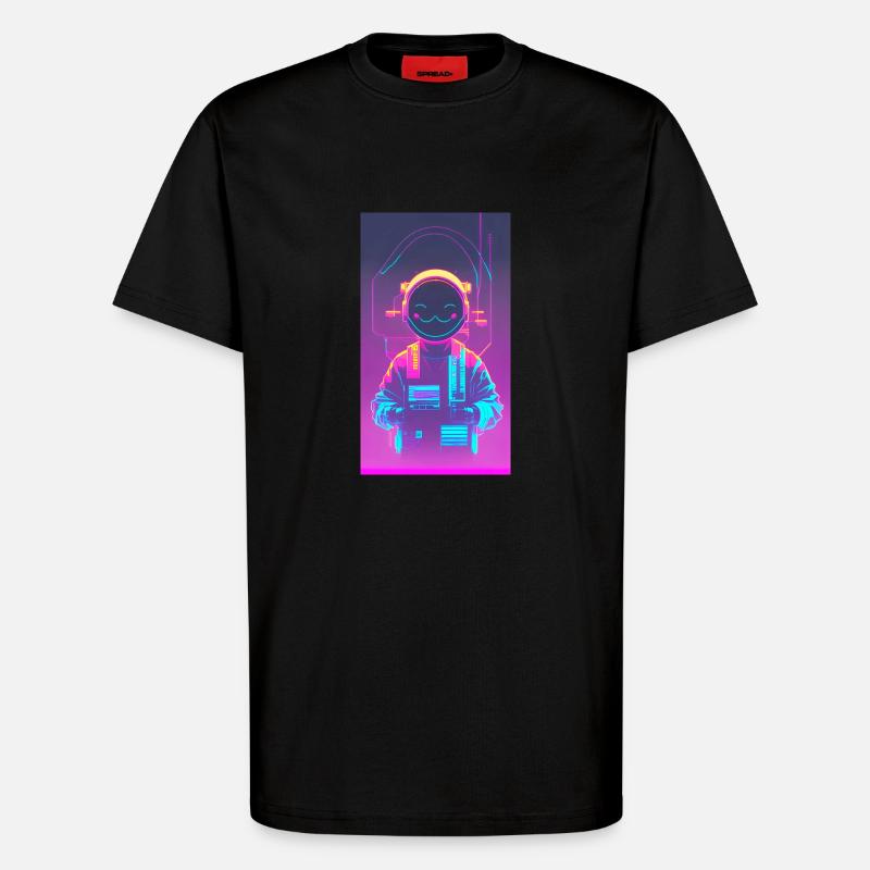 Cyber chill - T-Shirt - made by SPREAD - SOLID BLACK