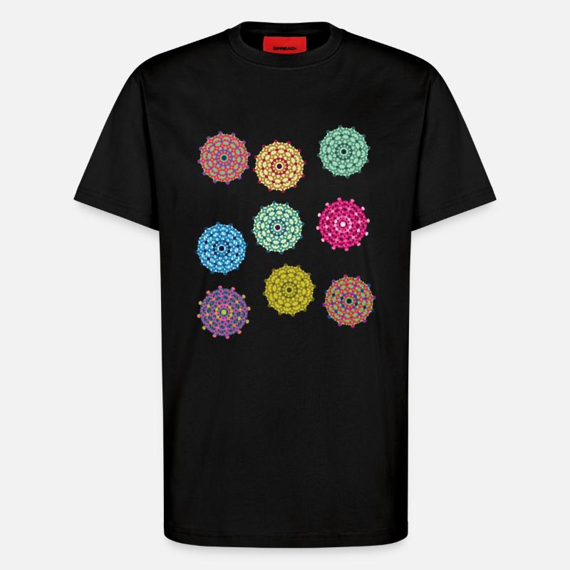 Amoeba Pattern - T-Shirt - made by SPREAD - SOLID BLACK