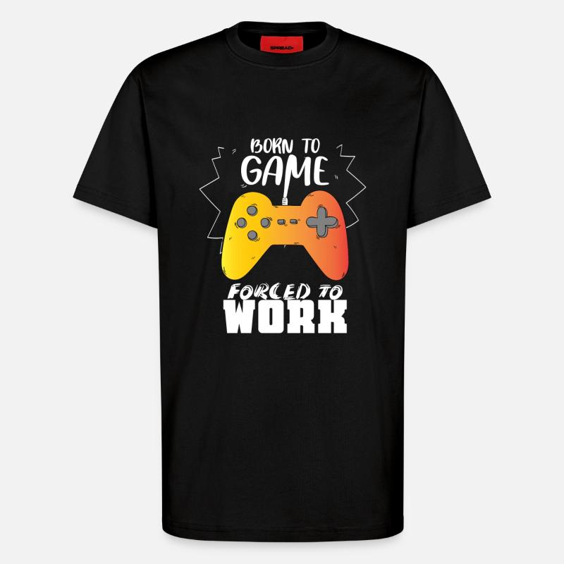 Gaming Nerd Geek Geschenkidee - T-Shirt - made by SPREAD - SOLID BLACK