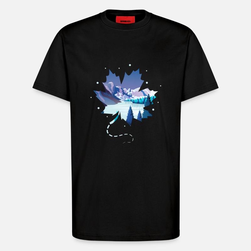 Canada - T-Shirt - made by SPREAD - SOLID BLACK