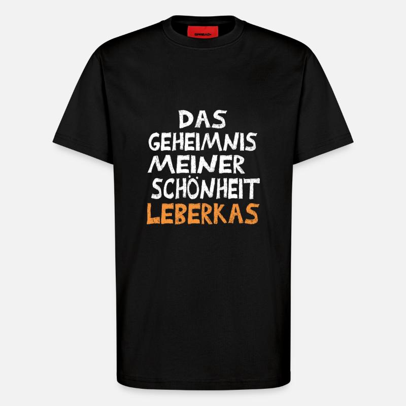 Leberkas - T-Shirt - made by SPREAD - SOLID BLACK