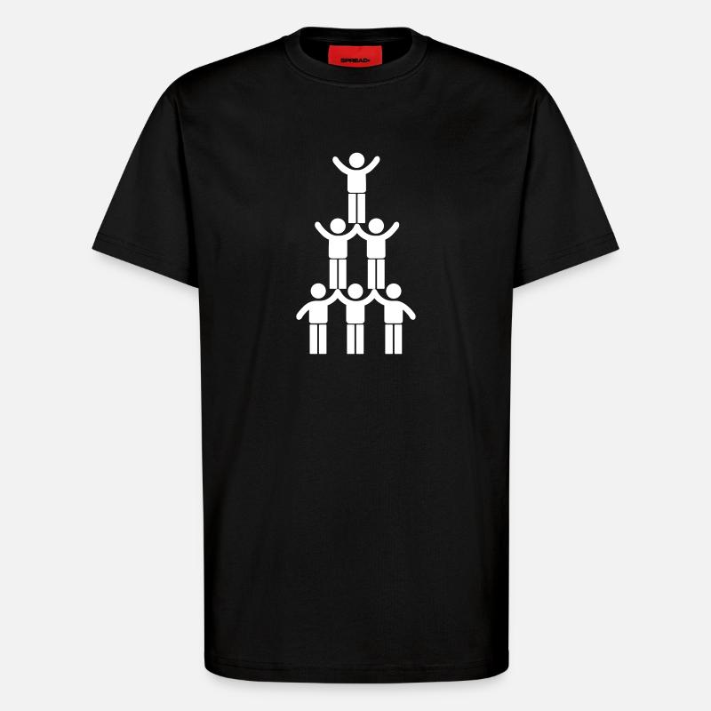 Teamwork - T-Shirt - made by SPREAD - SOLID BLACK
