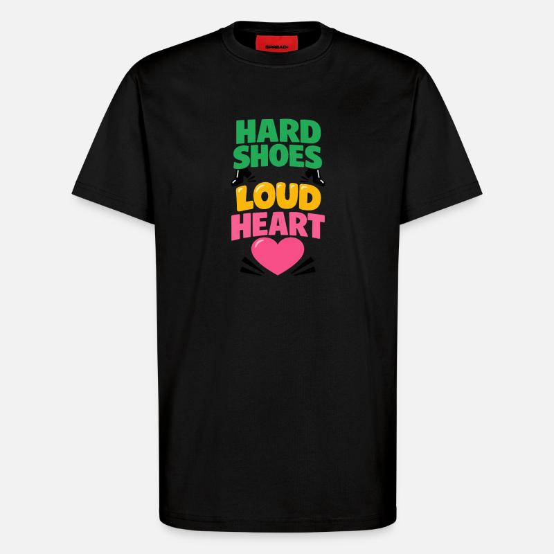 Irischer Tanz Step-dancing Celtic Fan - T-Shirt - made by SPREAD - SOLID BLACK