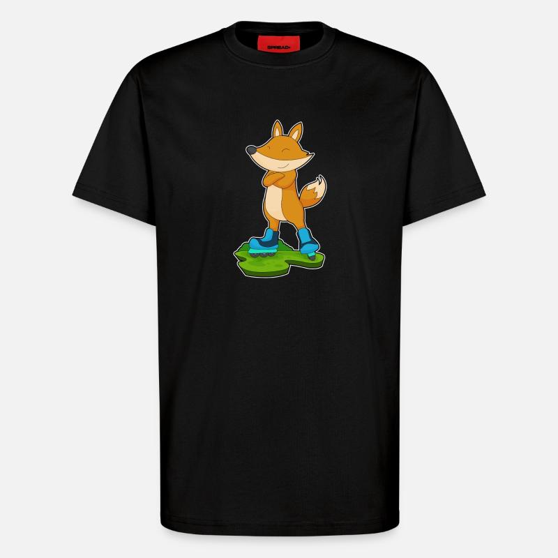 Fuchs Inline skating Inline skates - T-Shirt - made by SPREAD - SOLID BLACK