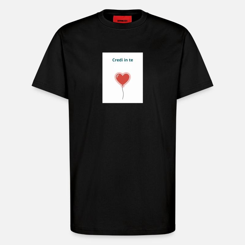 Glaube an dich selbst - T-Shirt - made by SPREAD - SOLID BLACK
