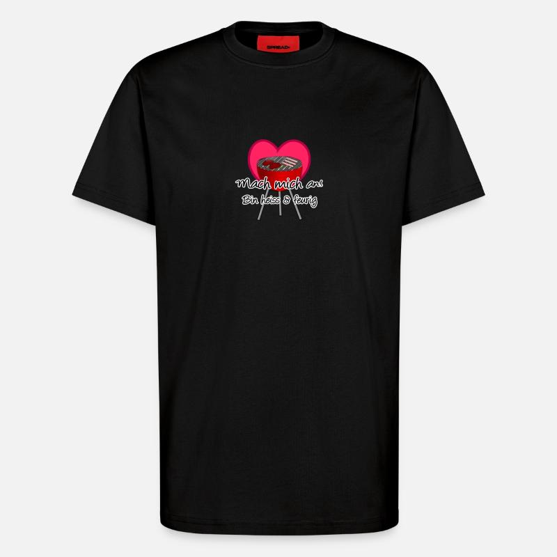 Grill - mach mich an! Geschenk - T-Shirt - made by SPREAD - SOLID BLACK
