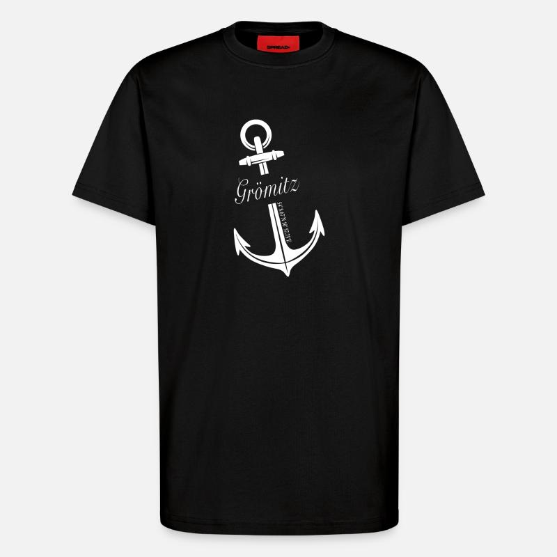 Grömitz - T-Shirt - made by SPREAD - SOLID BLACK
