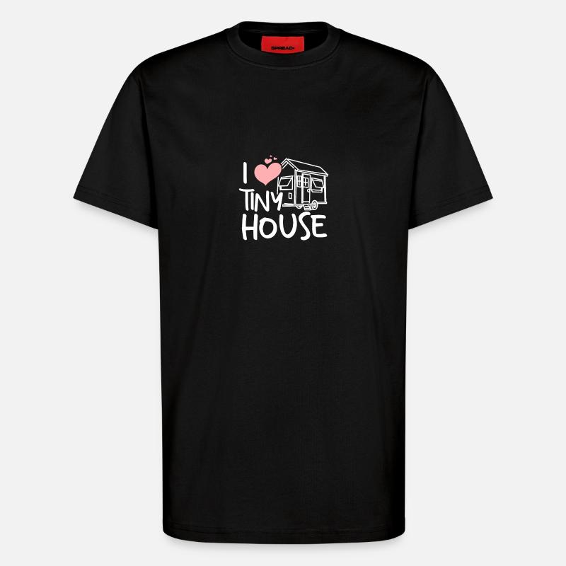 Tiny house builder - T-Shirt - made by SPREAD - SOLID BLACK