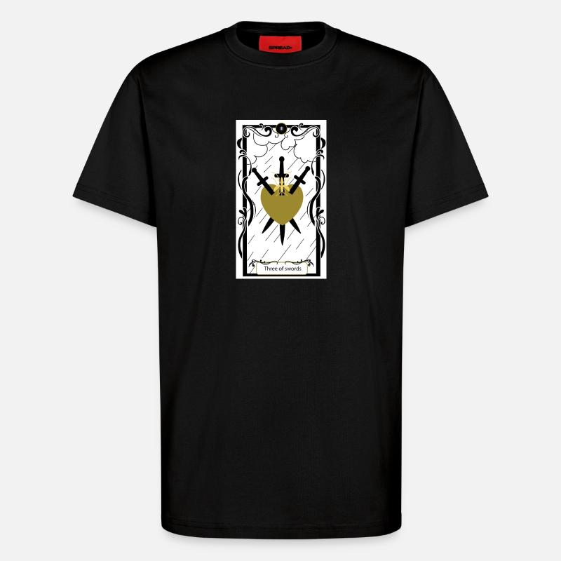 Drei der Schwerter - T-Shirt - made by SPREAD - SOLID BLACK