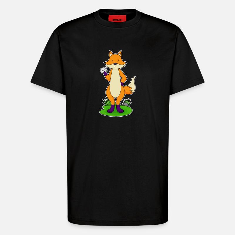 Fuchs Brief - T-Shirt - made by SPREAD - SOLID BLACK