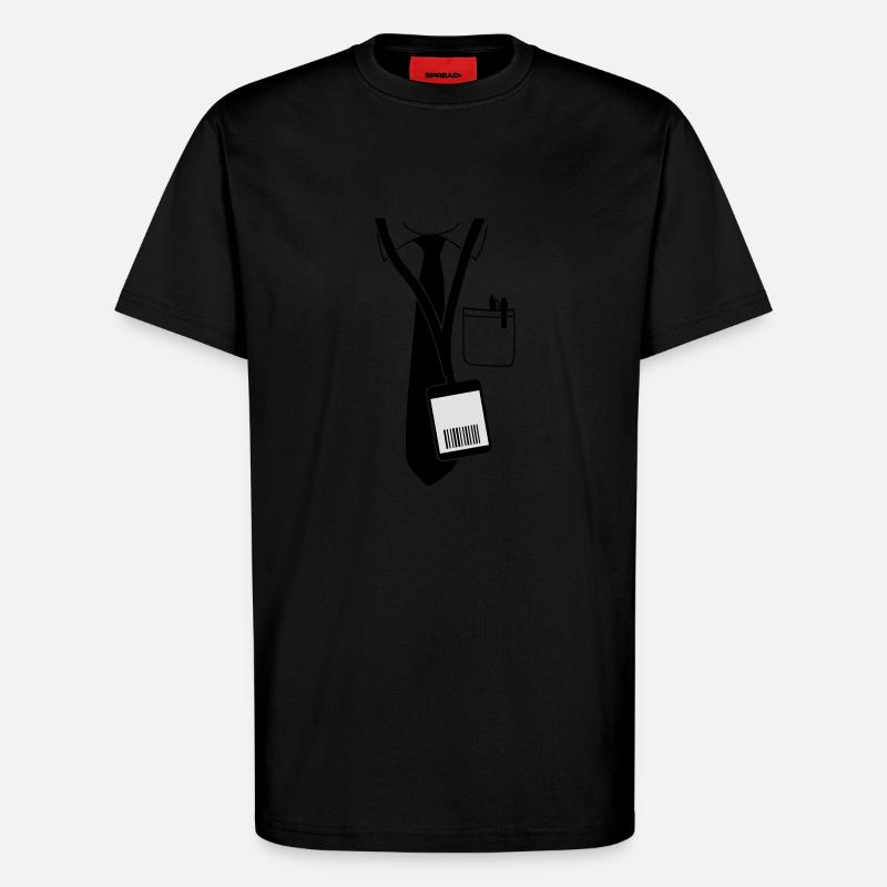 code pass - T-Shirt - made by SPREAD - SOLID BLACK