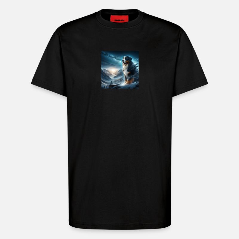 Berner Sennenhund - T-Shirt - made by SPREAD - SOLID BLACK