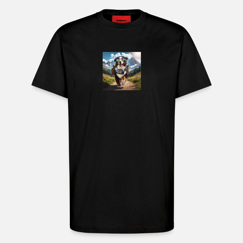 Bernese mountain dog - T-Shirt - made by SPREAD - SOLID BLACK