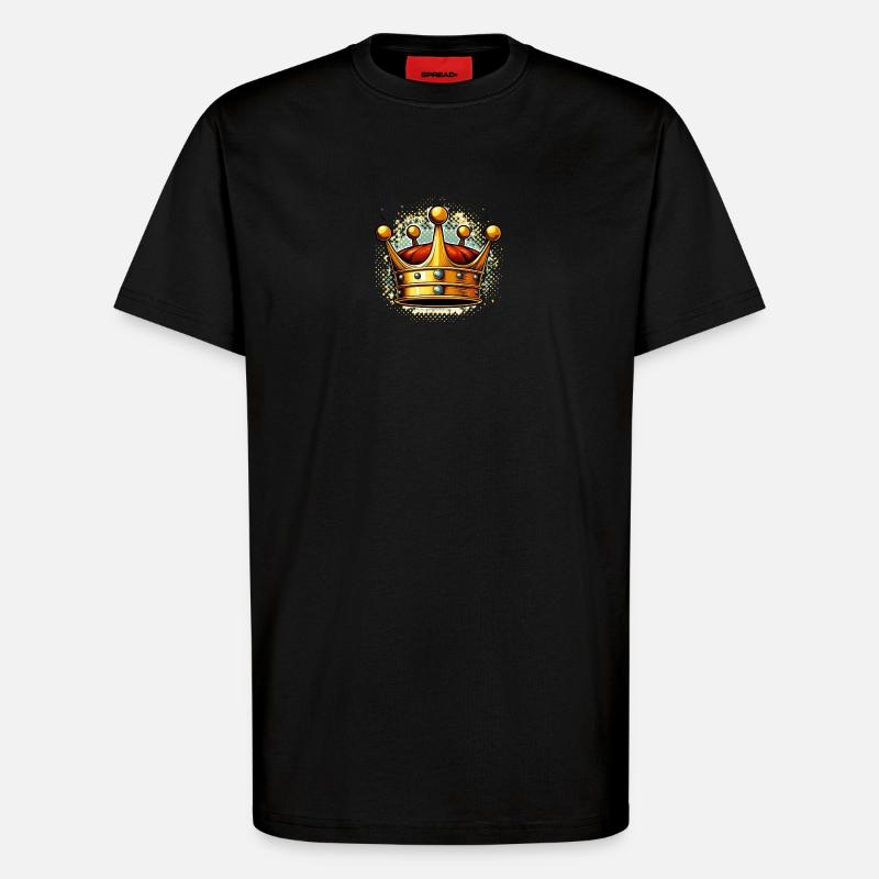 King 1 - T-Shirt - made by SPREAD - SOLID BLACK