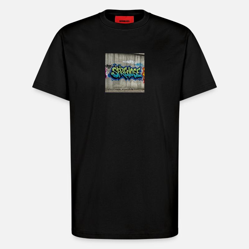 Graffiti Expression T-Shirt - T-Shirt - made by SPREAD - SOLID BLACK