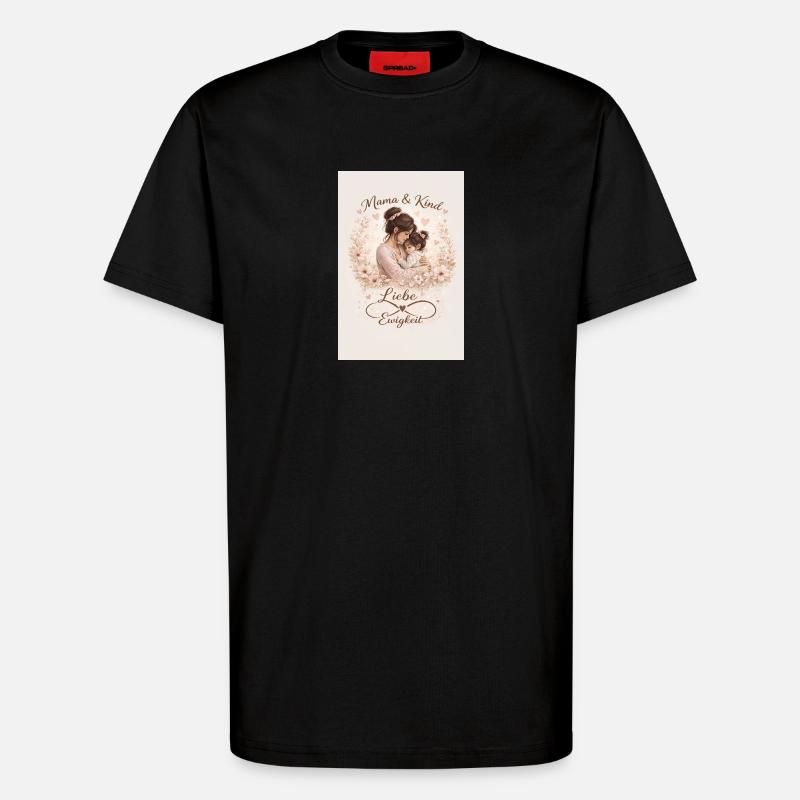 Mutter Tochter  - T-Shirt - made by SPREAD - SOLID BLACK