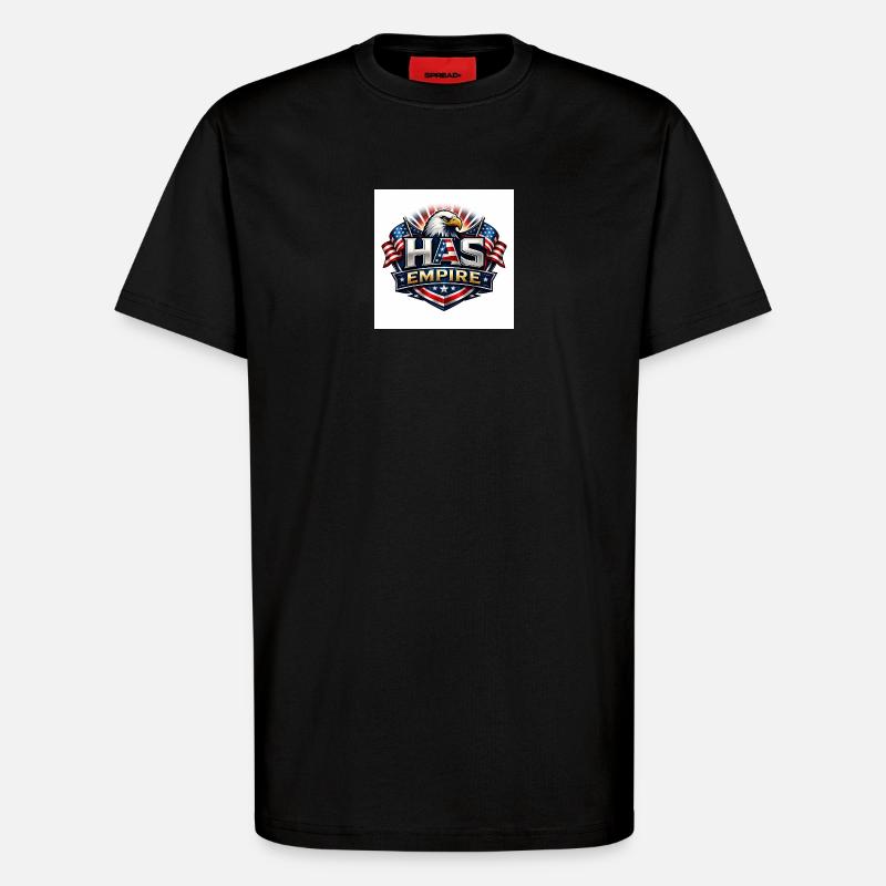 HAS Empire  - T-shirt bio décontracté fabriqué en UE - SOLID BLACK