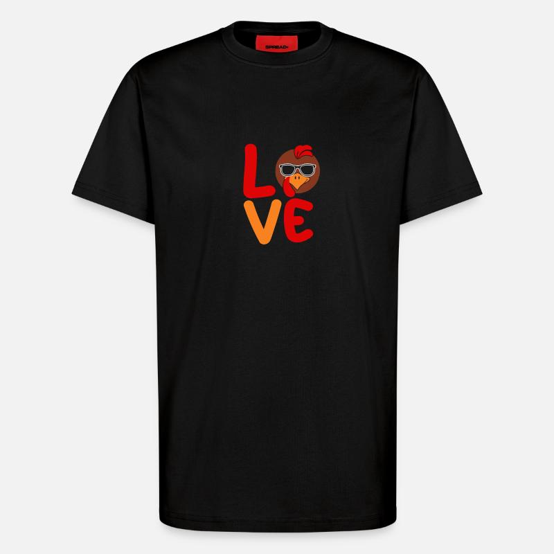 Truthahn - T-Shirt - made by SPREAD - SOLID BLACK