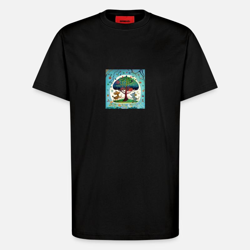Der Baum des Lebens - T-Shirt - made by SPREAD - SOLID BLACK