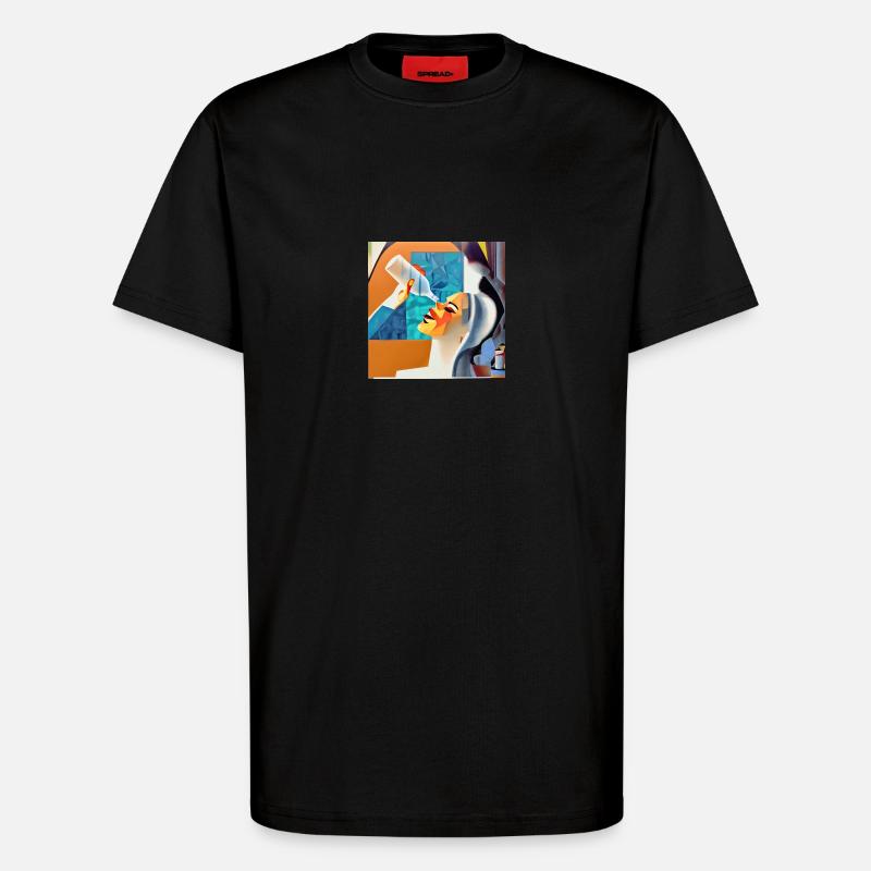 Already empty? - T-Shirt - made by SPREAD - SOLID BLACK