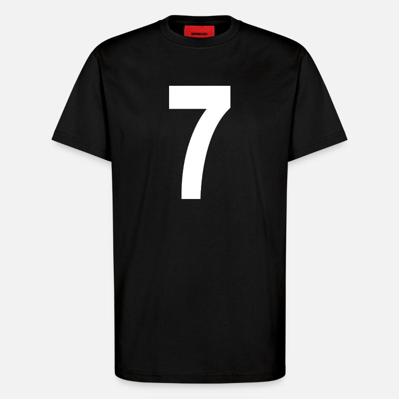 7 Nummern - T-Shirt - made by SPREAD - SOLID BLACK