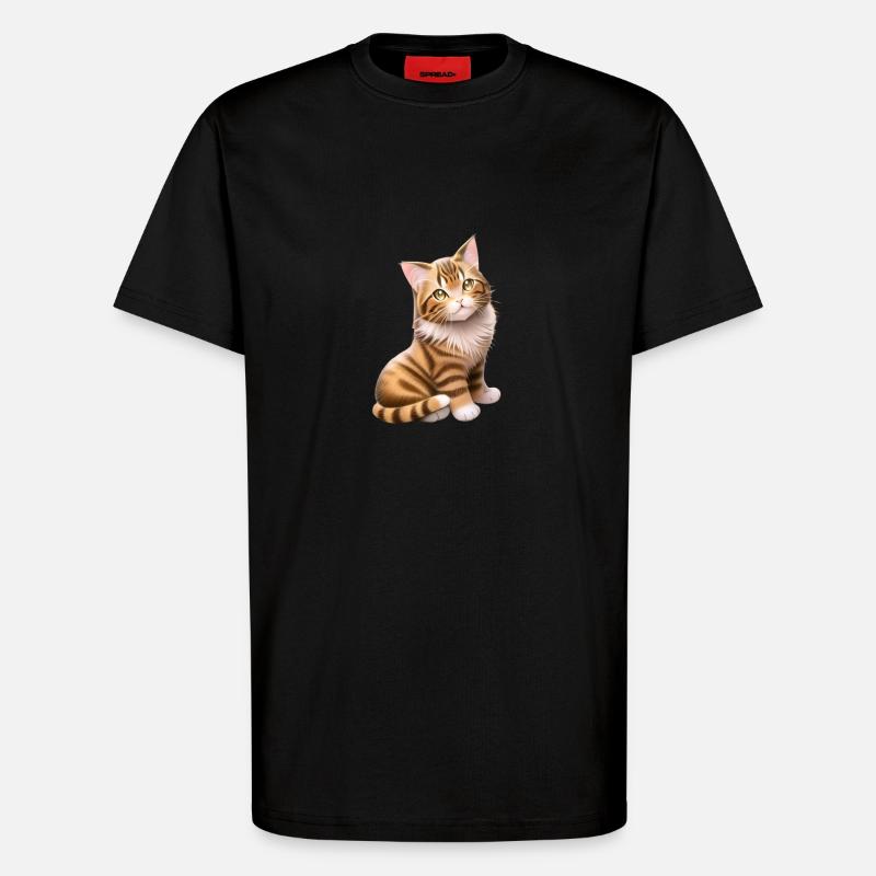 Die rote Katze - T-Shirt - made by SPREAD - SOLID BLACK