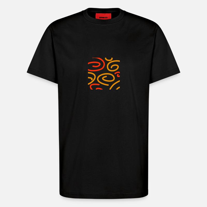 Spirale - T-Shirt - made by SPREAD - SOLID BLACK
