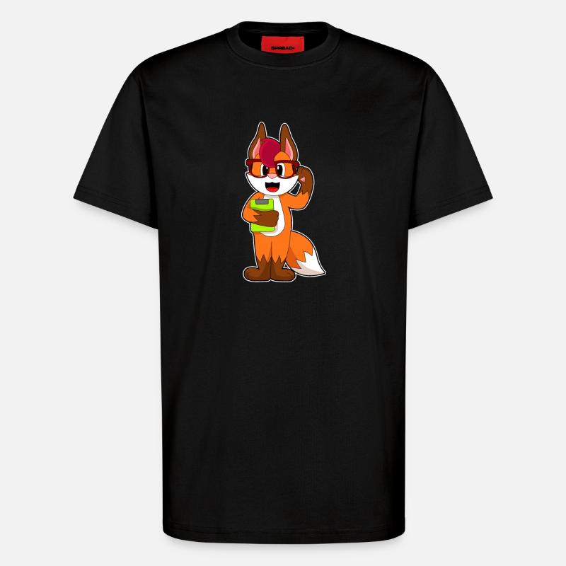 Bloc-notes du secrétaire Fuchs - T-shirt bio décontracté fabriqué en UE - SOLID BLACK