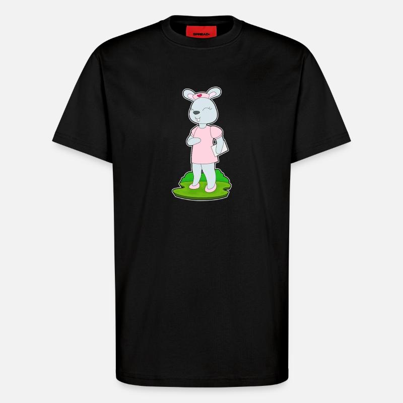 Hase Krankenschwester - T-Shirt - made by SPREAD - SOLID BLACK