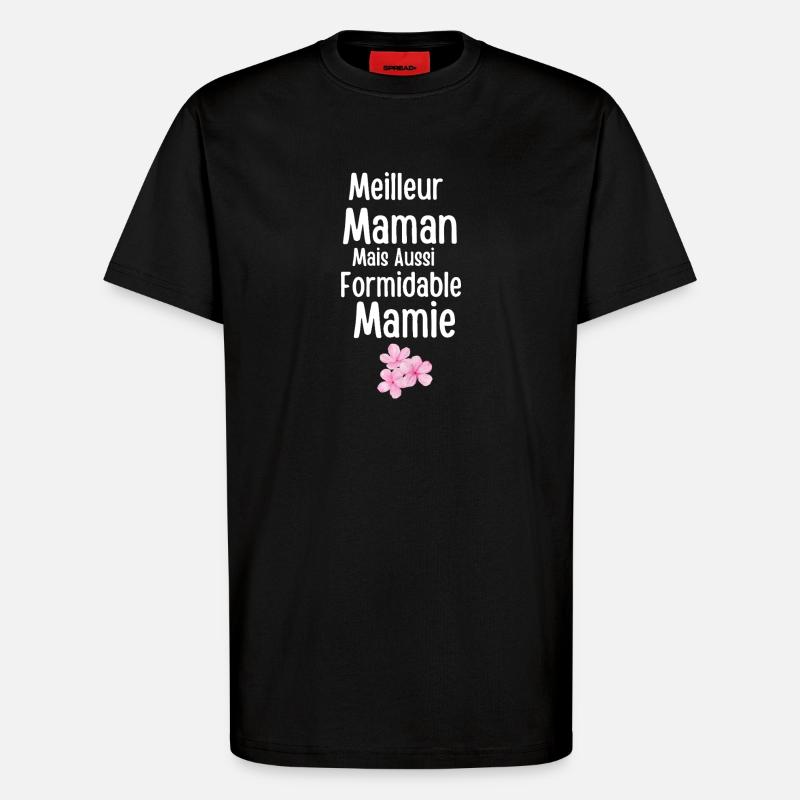 Beste erstaunliche Mutter und Oma - T-Shirt - made by SPREAD - SOLID BLACK