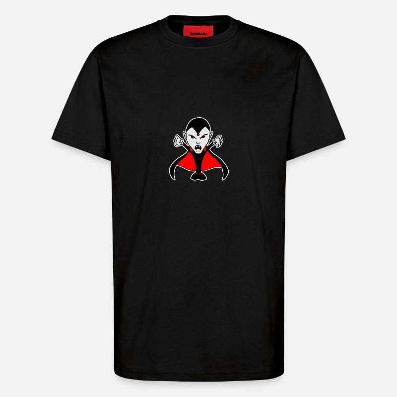 Vampir - T-Shirt - made by SPREAD - SOLID BLACK