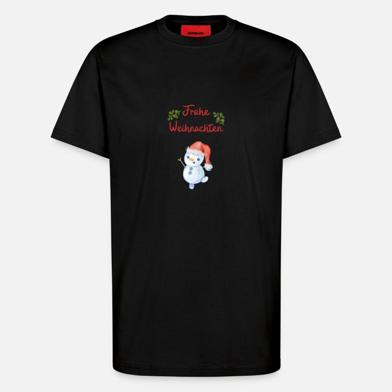 Frohe Weihnachten - T-Shirt - made by SPREAD - SOLID BLACK