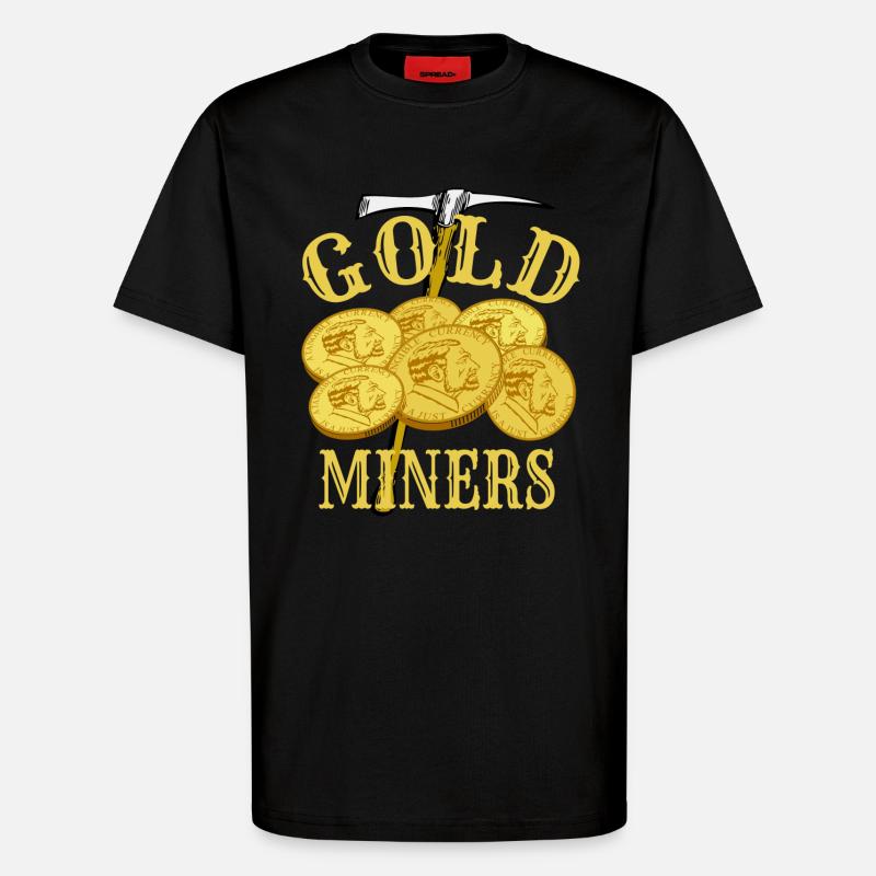 Goldgräber - T-Shirt - made by SPREAD - SOLID BLACK
