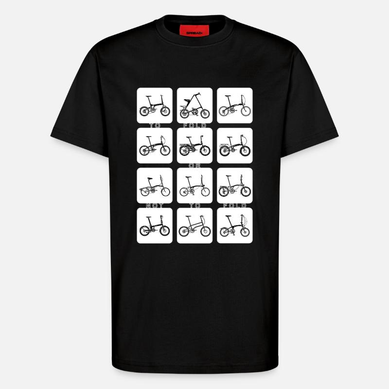 FALTEN ODER NICHT FALTEN (umkehren) - T-Shirt - made by SPREAD - SOLID BLACK