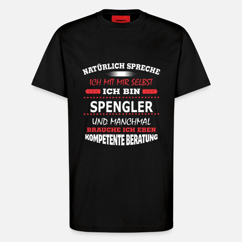 SPENGLER - T-Shirt - made by SPREAD - SOLID BLACK