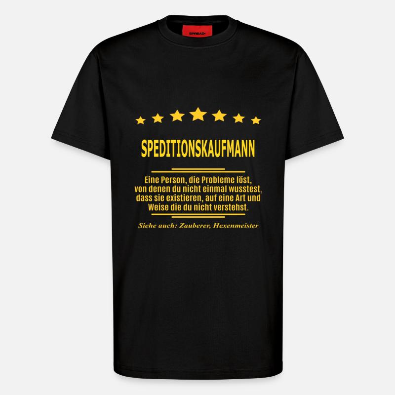 SPEDITIONSKAUFMANN - T-Shirt - made by SPREAD - SOLID BLACK