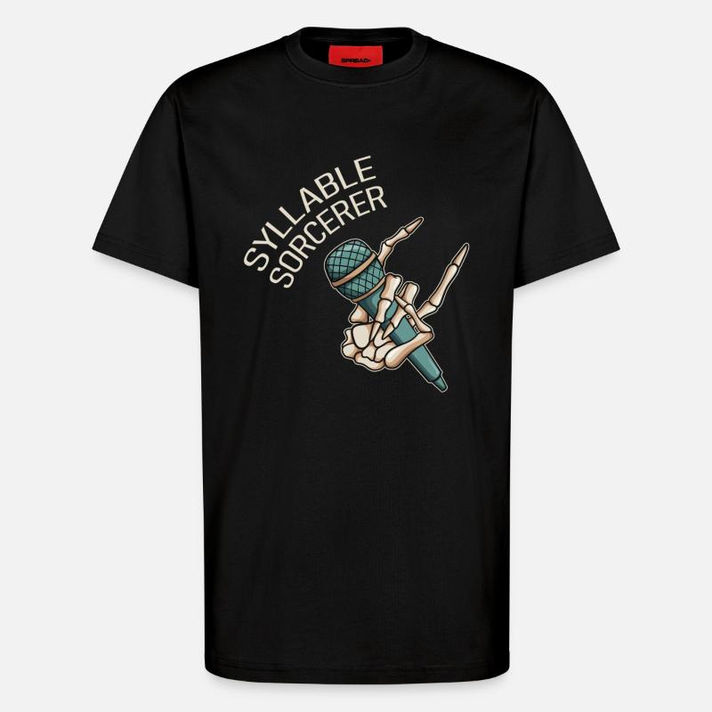 Silbenzauberer Poetry Slam - T-Shirt - made by SPREAD - SOLID BLACK