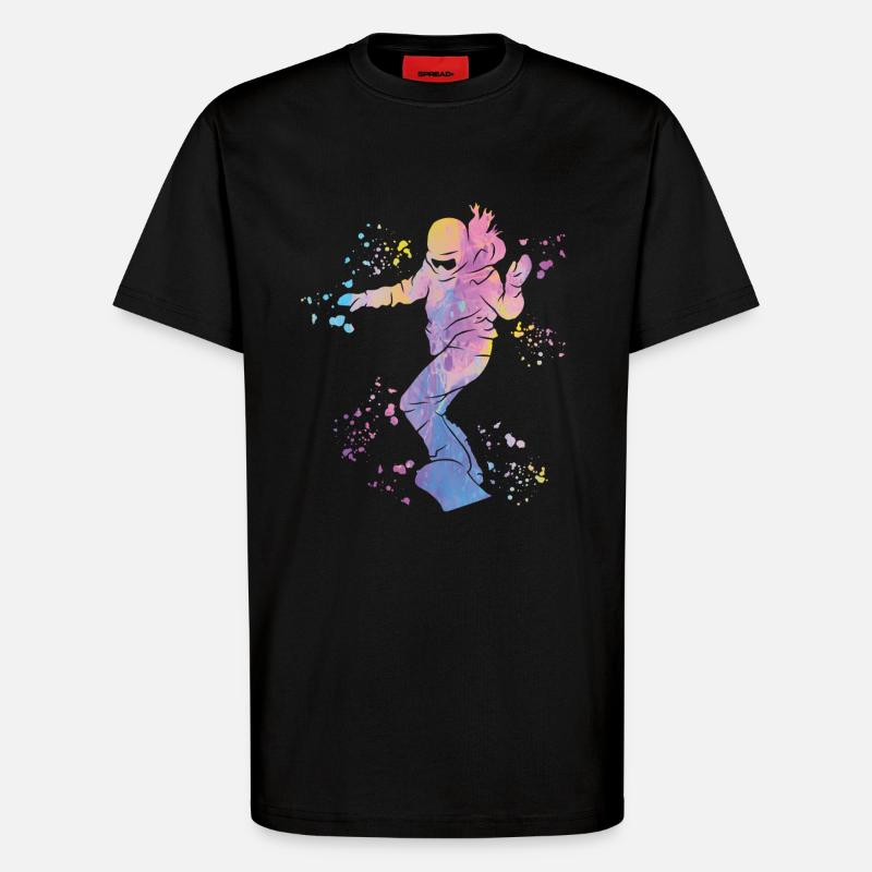 Snowboarder Snowboarding Snowboard - T-Shirt - made by SPREAD - SOLID BLACK