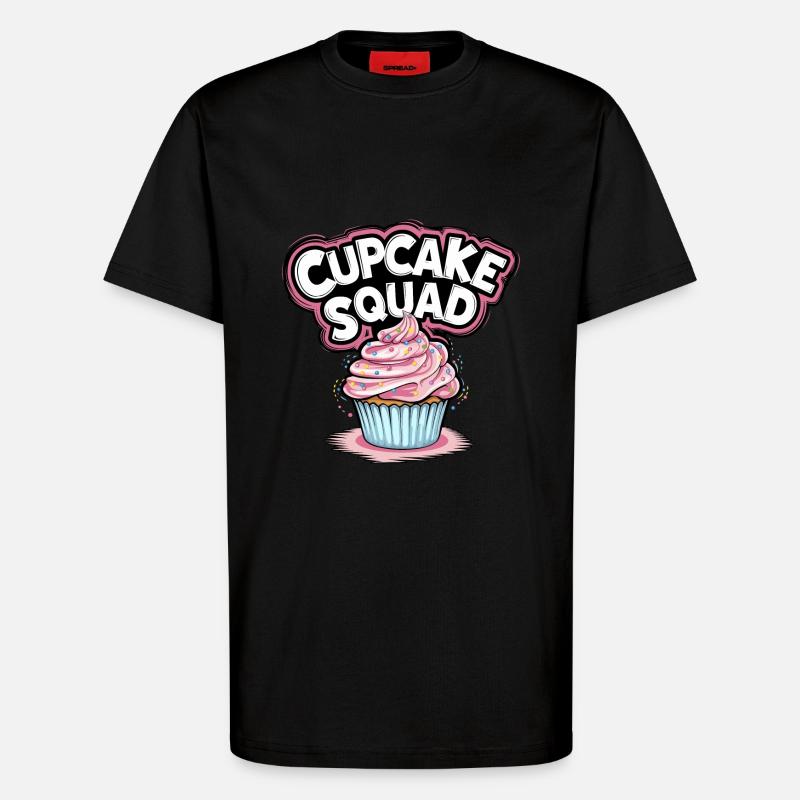 Cupcake Squad Cake Cupcake Muffin - T-Shirt - made by SPREAD - SOLID BLACK