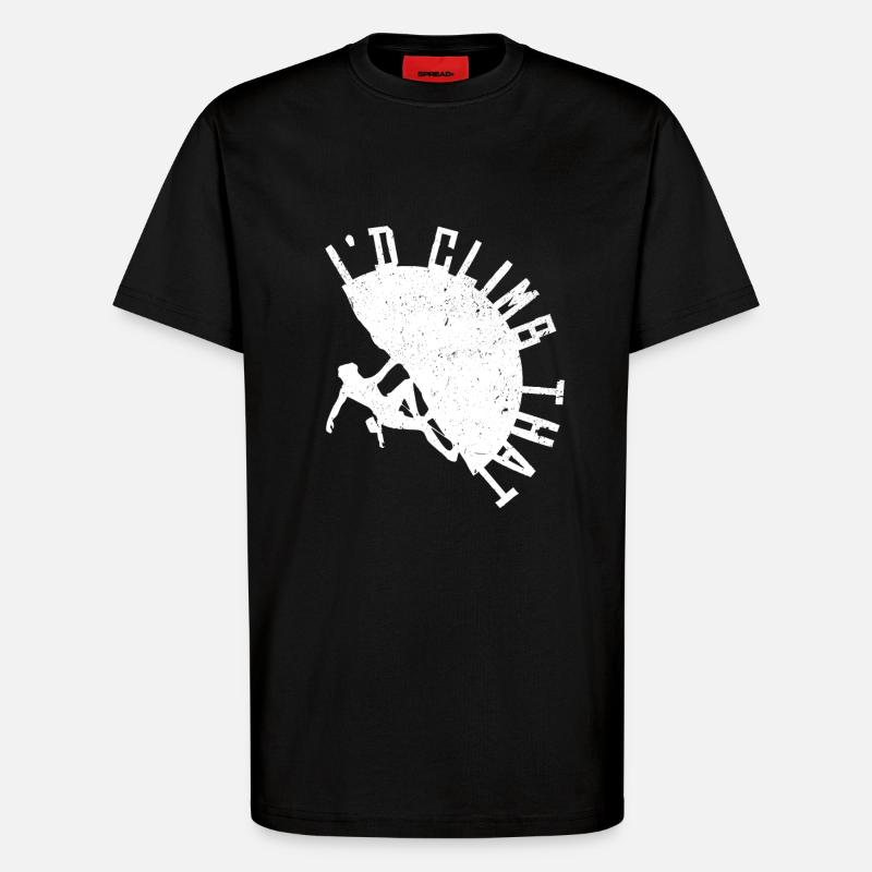 Klettern - T-Shirt - made by SPREAD - SOLID BLACK