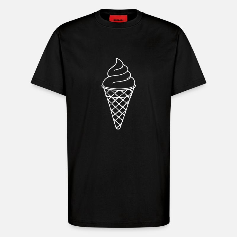 Eisbecher - T-Shirt - made by SPREAD - SOLID BLACK