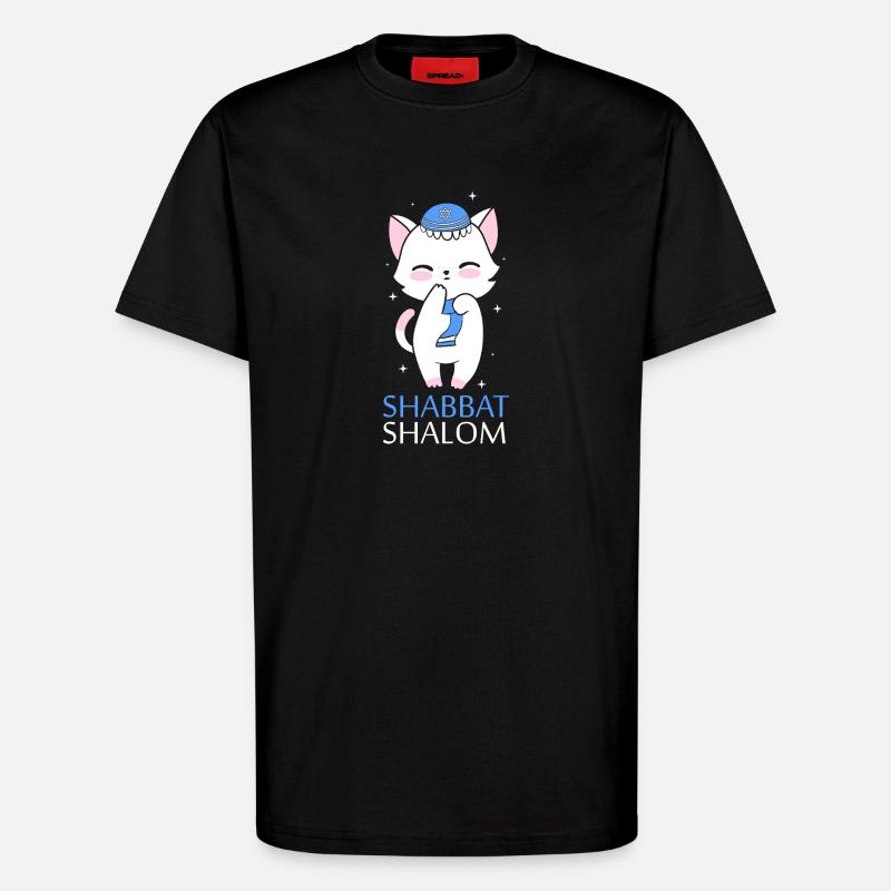 Hanoukka Hanoukka Hanoukka - T-shirt bio décontracté fabriqué en UE - SOLID BLACK