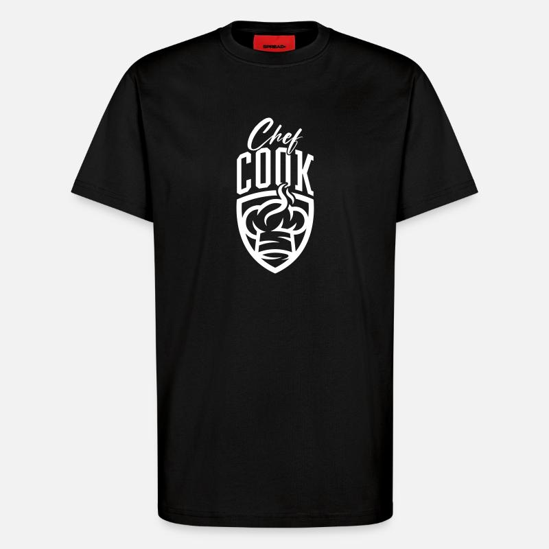 Chefkoch Koch - T-Shirt - made by SPREAD - SOLID BLACK