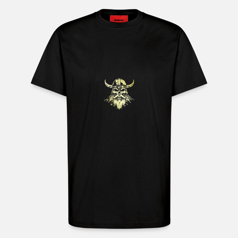Wikinger Skull - T-Shirt - made by SPREAD - SOLID BLACK