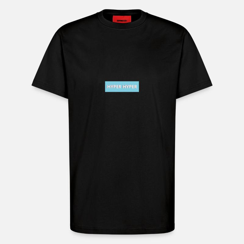 HYPER HYPER - T-Shirt - made by SPREAD - SOLID BLACK