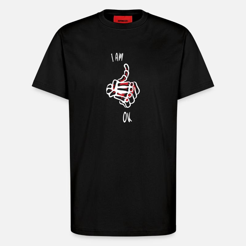 Ich bin Ok - T-Shirt - made by SPREAD - SOLID BLACK