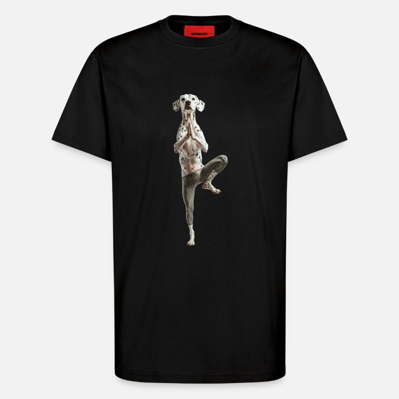 Dalmatiner - T-Shirt - made by SPREAD - SOLID BLACK