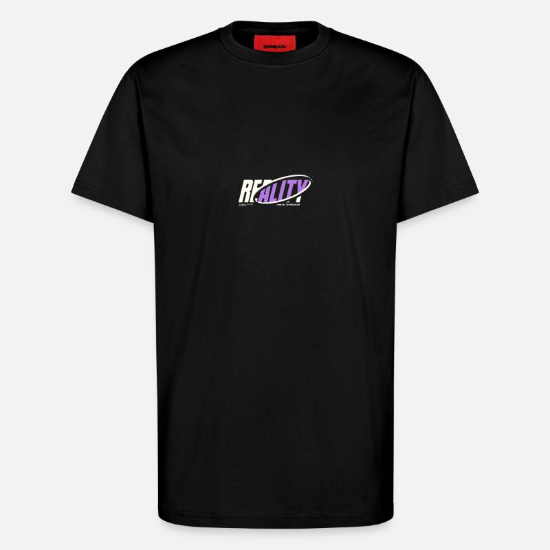 Realety - T-Shirt - made by SPREAD - SOLID BLACK