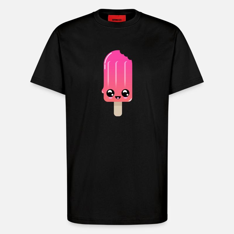 Eisshot mit strahlenden Augen - T-Shirt - made by SPREAD - SOLID BLACK